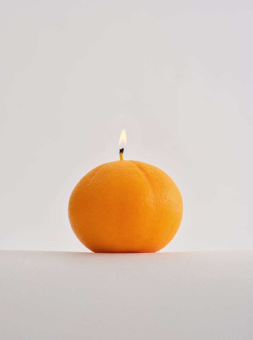 Large Mandarin Candle