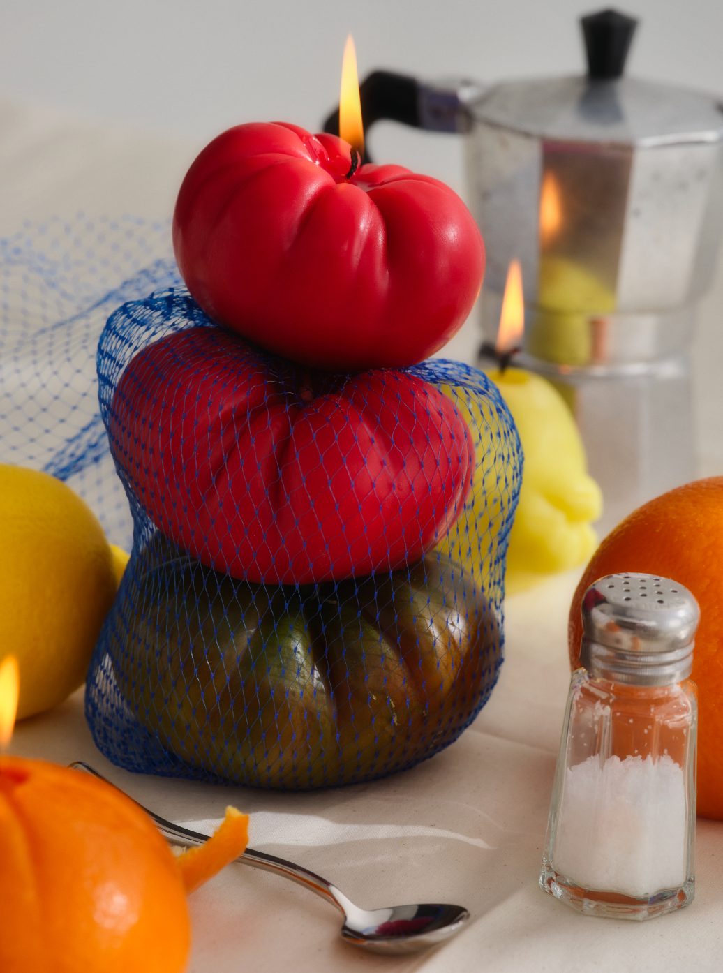 Medium Red Tomato Candle